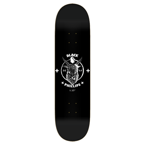 Black Phillips skate deck